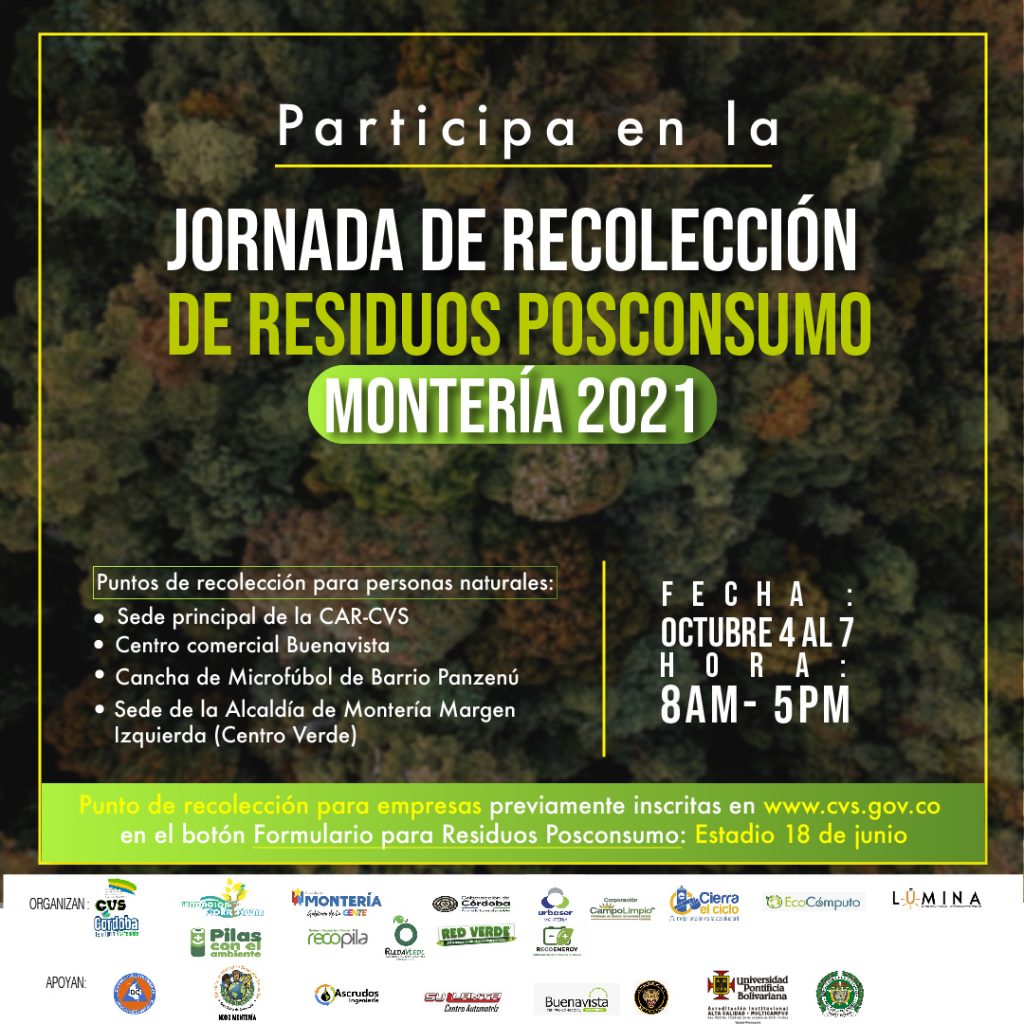 TODO ESTÁ LISTO PARA LA JORNADA DE RECOLECCIÓN DE RESIDUOS POSCONSUMO 2021