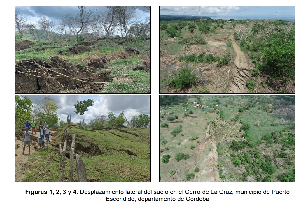 Imagen desplazamiento y agrietamiento de suelos