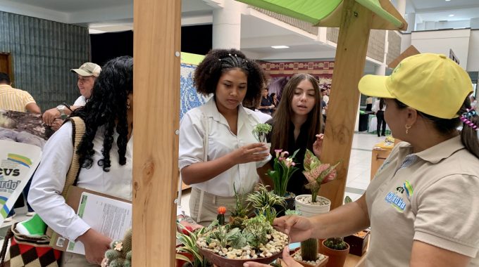 Personas Compran En Un Stand De Negocios Verdes En El C.C. Alamedas Del Sinú