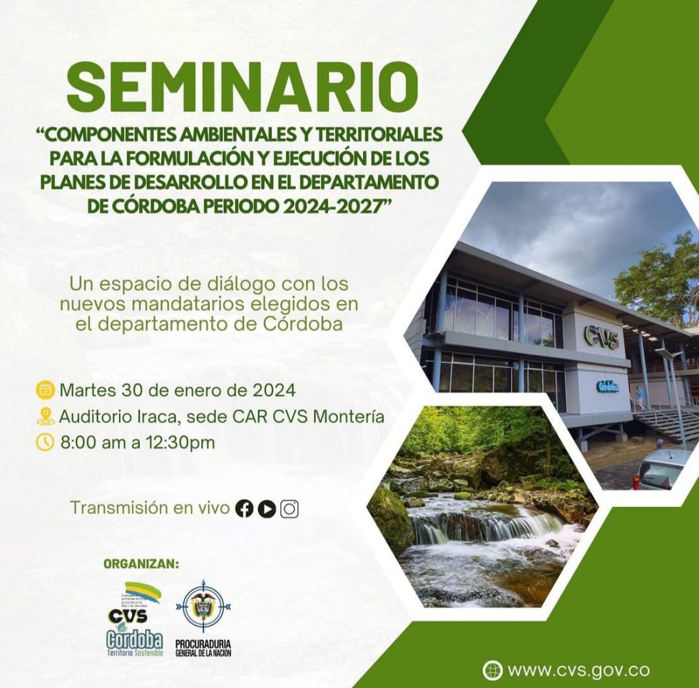 Folleto De Aviso Del Seminario Ambiental En Sede De La CVS